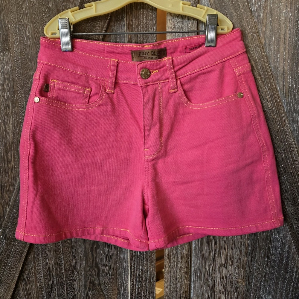 Judy Blue Hot Pink Denim Shorts
